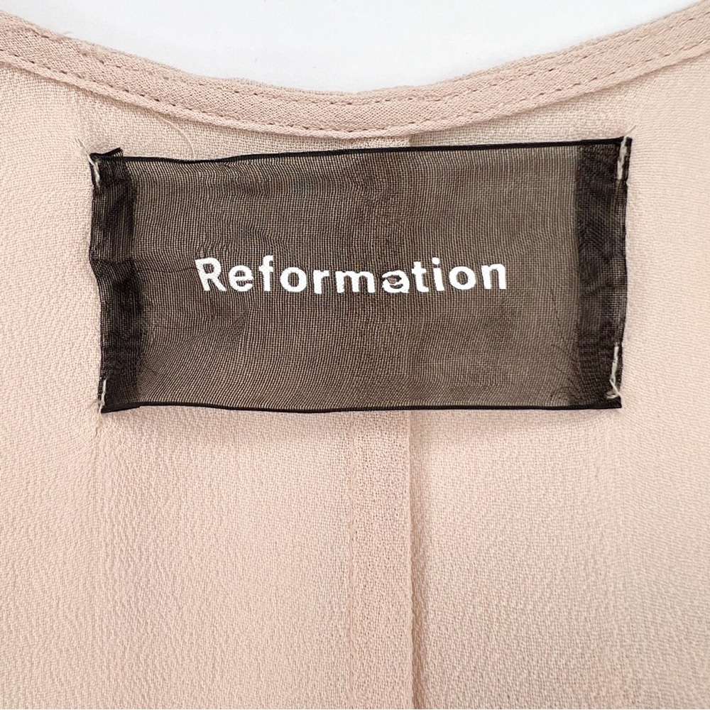 Reformation Winslow Wrap Blush/Nude/Cream Maxi Dress - Picture 6 of 12
